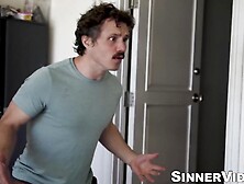 Hairy Girl Next Door - Hardcore Sex with Big Dick & Facial