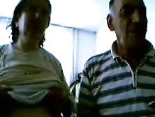 Old Couple Has Fun On Web Cam- Amateur Older