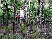 College Girl Annette Fun In The Forest