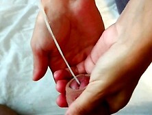 His Jizz Shoots out so far it Surprises me and makes me Jump at Milking Time