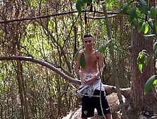 A curious str8 man saw me masturbating in the woods and ended up banging us