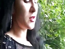 Mina Having A Smoke On The Veranda