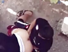 BUSTED Outdoor Incest Fuck Caught on Hidden Camera