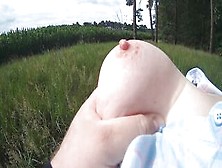 Superlatively Good of getting exposed for tit slapping Part two