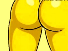 Wife Cheats on Her Husband with a Fitness Trainer.  Cartoon.  Simpsons Parody