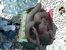 Nudist couple having sex