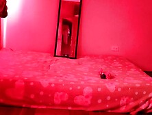 I get in my niece's closet and I record her