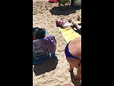 Voyeur A La Plage (127) - Perfect Busty Milf Topless Beach