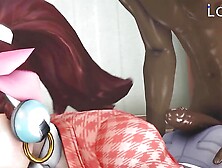Sexy Overwatch D. va Interracial Pleasing Her Lovely Fans