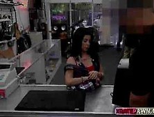 Busty Petite Cuban Gets Pounded Hardcore Pawn Shop Offi