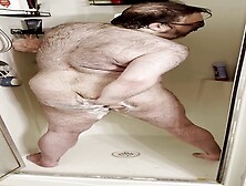 Fat Chubby Bear,  Bear Shower,  Naked Men Shower