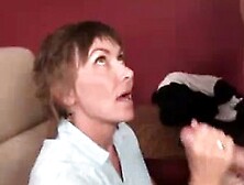 Angry Milf Slobbers And Sucks Young Cock