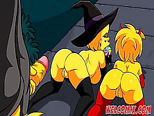 Halloween Night With Sex - The Simptoons