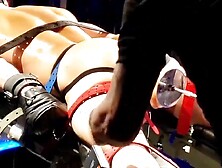 Bondaged Slave Boy's Ass Fucked By A Sex Machine While His Mistress Watches