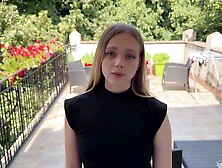 Sophisticated Arisha Mills at outdoors video