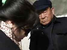 Chinese old man with younger women