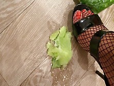 Crushing And Trampling In High Heels And Fishnets