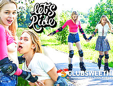 Let’S Ride! Elloise And Nika Horny On Rollerblades