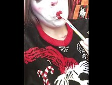 Christmas Candy Cane Creamy Pussy Fuck