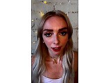 POV Face Fetish Cute Freckled Golden-haired CHEER FLOOZY Supplicates For YOUR Cum - Remi Reagan