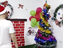 This chab came home unexpectedly from the party and discovered me perspired,  working out.  It instantly ignited his want,  and thi