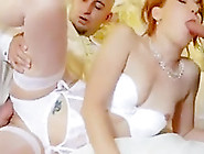 Terhead bride has fun before wedding
