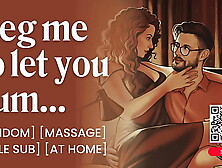 ASMR Audio Porn: Femdom Massage with Your Wifey – Hand-job,  Bj & Edging at Home – Erotic Audio Story