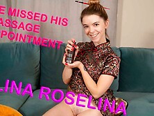 Lina's Massage Client - Solo Amateur Striptease Oil And Masturbation