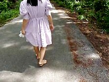 Forest Fuck: Public Creampie With Asian Big-Tit Teen