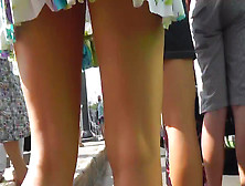 Outdoor Upskirt Taken In A Public Space