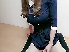 Japanese Crossdresser Experiences Mind-Blowing Ass Orgasm While Masturbating