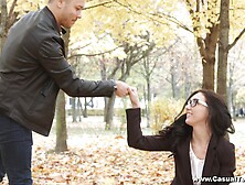 Nika wants to feel dude's sperm on her face after rough sex