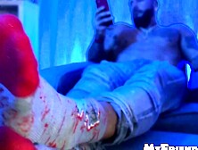 UNLEASH THE BEAST Maximus Massive Feet Take Center Stage in Epic Sock Saga!