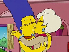 The Simpsons - Lindsey Naegle Kiss Marge Simpson