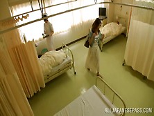 Hot Asian milf is in the hospital and horny for a cock
