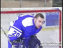 Russian in a ice hockey game