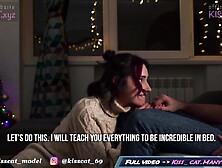 Stepbrother teaching sister sloppy head & fucks with facial