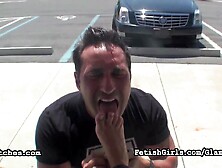 Smoking And Foot Worship Outdoors