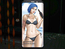 Glasses on and ready for action in a wild cartoon fantasy