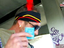 CORPULENT FRENCH TEEN WITH LARGE BUTT HAS AMATEUR OUTDOOR SEX