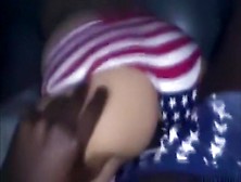 American interracial pair receives fucked in underware