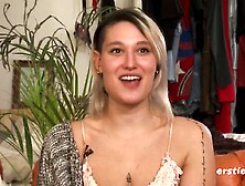 Sexy Curvy Blonde Babe with Big Ass Masturbates With Oil - solo scene