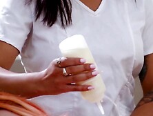 ALL WOMEN RUBS - Oily Huge Titted Taylor Gunner Does A sixty nine With Her Black Masseuse FRENCH SUBTITLES