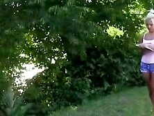 Cecilias Kinky Obsession Sucking off the Lawn Kings Large Penis inside Broad Daylight