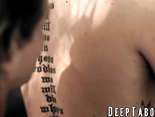 Seductive blonde MILF Ella Reese fucked hard by two dicks