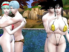 Bulma Mother and Ex-Wife Epi three Stunning Wifey Addicted to Sex Loves to be Poked by her Fresh Son and Friend with the Bigger