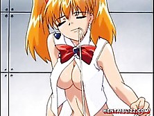 Busty Hentai Schoolgirl Hard Doggystyle Poked