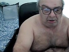 Fat Old Man Is Playing With His Dick On Live Webcam