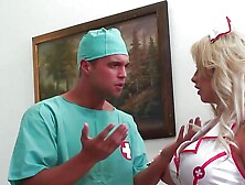 Big Boobs Blonde Nurse Riding The Cock Like A True Health Care Giver