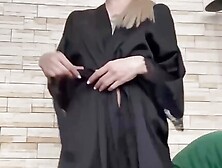 Extreemely Big Dildo in Cute Petite Blonde Babe